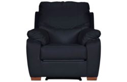 Collection Sorrento Leather Recliner Chair - Black